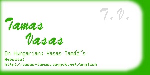 tamas vasas business card